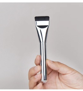 Ensemble de pinceaux de maquillage ultra-fins à face plate, poils synthétiques, manche en plastique, pour fond de teint, correcteur, crème, liquide, pinceau de mélange - Product Image 6