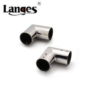 עמיד כבד 90 תואר נירוסטה מקלחת זכוכית דלת אביזרי צינור עגול צינור מחברים - Product Image 3