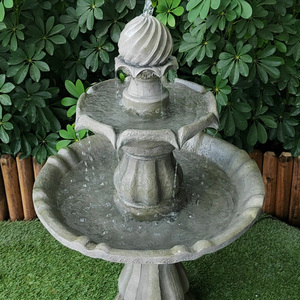 Vente en gros directe <span class=keywords><strong>d</strong></span>'usine, grandes fontaines <span class=keywords><strong>d</strong></span>'eau en résine à 3 niveaux, joli et bon marché - Product Image 1