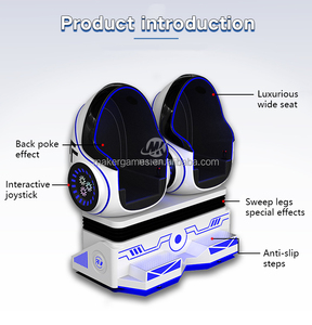 Maker VR/AR/MR Equipo Realidad virtual Mejores ventas 9D VR Asiento de 2 plazas Silla Juego de cine <span class=keywords><strong>Ganar</strong></span> <span class=keywords><strong>dinero</strong></span> Rápido VR Egg 9D VR - Product Image 6