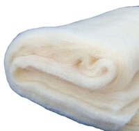 Ouate/ouate/feutre d'isolation en fibre de soja souple biodégradable pour couverture/couette/matériau de remplissage de literie