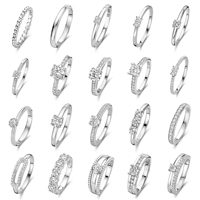 Vente en gros d'anneaux en argent 925 pour femmes, taille 5 6 7, anneaux en argent 925 pour femmes