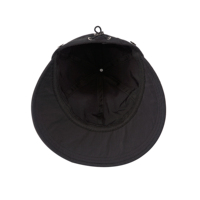Casquette de baseball d'été noire personnalisée grand avant-toit chapeau de canard rapide motif de feuille crème solaire extérieure pour la pêche à vélo usage quotidien décontracté
