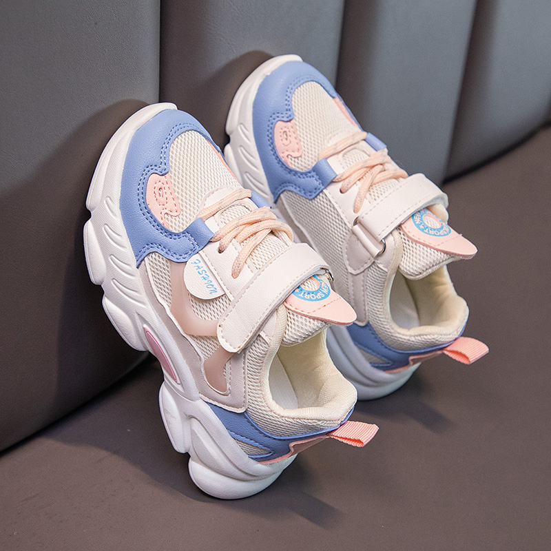 Дышащие кроссовки для мальчиков и девочек; Школьная обувь для бега; Унисекс; Детские слипоны; Цветные повседневные кроссовки; Детские кроссовки с массивным легким весом