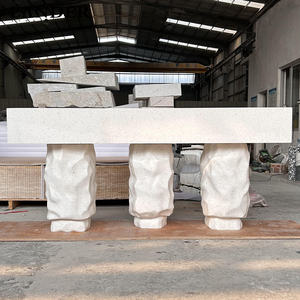 Lander Stone Terrazzo Marbre Évier Lavabo <span class=keywords><strong>Salle</strong></span> <span class=keywords><strong>de</strong></span> <span class=keywords><strong>bain</strong></span> dans l'hôtel Toilette Évier en pierre artificielle - Product Image 3