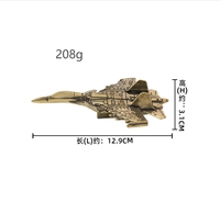Sky Fighter Brass Artisanat Ornements Jeu Animation Avion En Laiton Collection Jouet Cadeau