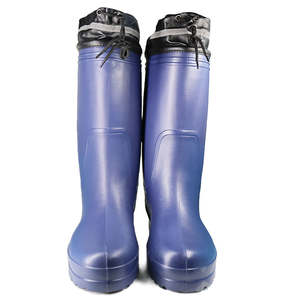Bottes de pluie imperméables imperméables légères légères bleues résistantes au <span class=keywords><strong>froid</strong></span> d'hiver antidérapantes pour la <span class=keywords><strong>chasse</strong></span> Eva en caoutchouc pour la pêche - Product Image 3