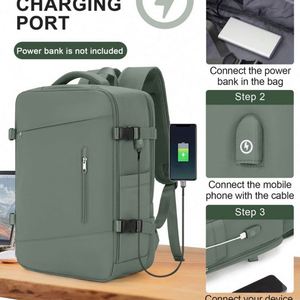 Airplane Custom Large Capacity Extendable Usb Charging <b>Black</b> <b>Backpack</b> Storage Bag Durable Business Computer <b>Backpack</b> for Travel - Product Image 2