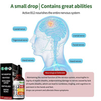 Fulife OEM Vitamine B12 B6 B1 Ethylcobalamine Gouttes liquides orales 5000mcg Flacon de 60ml pour adultes Soutien immunitaire