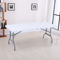 Tables pliantes d'extérieur en plastique portables de 1,8 m pour fêtes