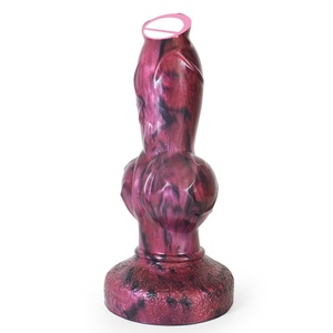Oferta caliente: Plug anal de nudo grande con ventosa, superficie lisa, dildo de fantasía animal, dildo monstruoso para estimulación de próstata para mujeres - Product Image 3