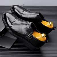 Mocassins en Cuir Véritable Respirants Anti-Odeur Antidérapants avec Doublure en Maille Rétro Tendance Mode Amortissants Hiver Automne