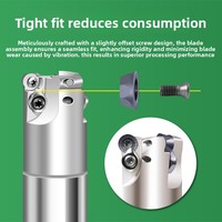 Porte-outil volant pour centre d'usinage industriel, porte-fraise à bout arrondi Trs R25 R4 R5 R6, anti-vibration, pour dégrossissage métallique