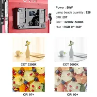 Kit d'éclairage vidéo professionnel GVM Official 1200D 3 panneaux LED RGB avec contrôle par application pour la photographie et le direct