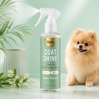 Spray Conditionnant pour Chien Favorisant la Perte de Poils, Sans Rinçage, Enrichi en Vitamine E et Huile de Jojoba, 100ml Format Voyage Pratique OEM