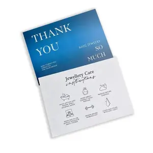 Hotsale disesuaikan desain daur ulang kertas cetak Offset bisnis terima kasih kartu ucapan kartu pos dengan Logo