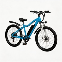 Vélo de ville électrique de loisirs en alliage d'aluminium 6061 haute résistance, 7 vitesses, autonomie 30 km, disque denté en alliage d'aluminium 48T