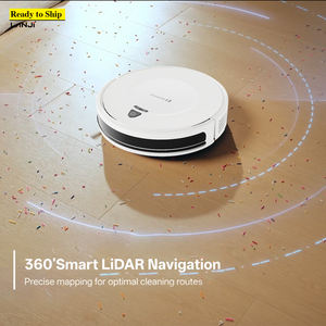 Aspirateur <span class=keywords><strong>robot</strong></span> intelligent électrique Redroad <span class=keywords><strong>E6</strong></span> nouvellement amélioré, utilisation humide/sèche allemande, navigation LiDAR 360°, autonomie de la batterie de 150 minutes - Product Image 5