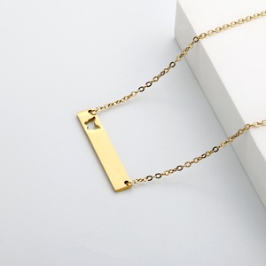 Collana con ciondolo a farfalla cava personalizzabile in acciaio inossidabile, incisione su misura, non si ossida, design semplice e fresco, bestseller - Product Image 3