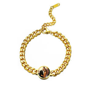 Pulsera de Acero Inoxidable con Foto Personalizada Uionen, Pulsera Termosensible Activada por Temperatura - Product Image 5