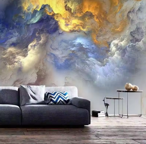 Europäische abstrakte Kunst Wandt uch Persönlichkeit Glück verheißende Wolke Ölgemälde Licht Luxus Hintergrund wand - Product Image 4