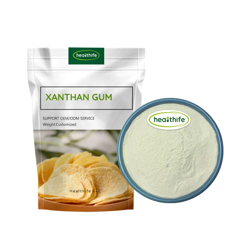 Healthife 80 mesh/200 mesh Food Grade/Cosmetic Grade Xanthan Gum Powder