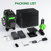Niveau laser rotatif automatique industriel vert rotatif portable à 16 lignes pour une utilisation extérieure de bricolage