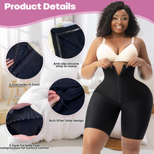High Waisted Shorts Tummy Control Shapewear <strong>Panty</strong> Short <strong>Butt</strong> Lifter Bbl Colombian Faja Short Post Surgery Stage <strong>2</strong> - Product Image 2