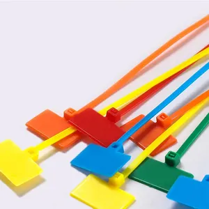 3.5x150 mét directdeal trắng và đen đầy màu sắc nhựa tag Cable Tie cho RÀNG BUỘC