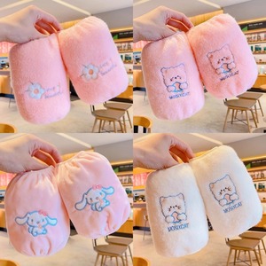 ปลอกแขนป้องกันเด็กสีแดงสดใสฤดูใบไม้ร่วงฤดูหนาวพิมพ์ลายการ์ตูนน่ารักให้ความอบอุ่นสำหรับเด็กผู้หญิง - Product Image 5