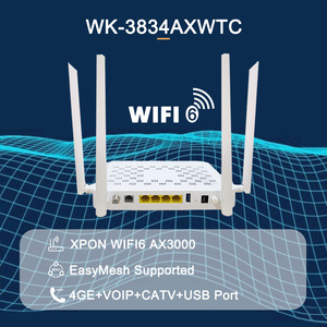 Wolck nhà máy sản xuất giá rẻ FTTH 4ge CATV <span class=keywords><strong>VoIP</strong></span> <span class=keywords><strong>Dualband</strong></span> wifi6 ax3000 <span class=keywords><strong>GPON</strong></span> xpon <span class=keywords><strong>onu</strong></span> - Product Image 4