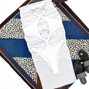 Maillot de bain de style 2022, couleur unie, tissu spécial, matière texturée, maillot de bain séparé, bikini pour femmes, maillot de bain rare, lot mixte - Product Image 5