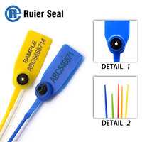 RUIER REP001 Scellé de sécurité en plastique autobloquant pour extincteur, prix usine, avec code-barres, certifié ISO9001