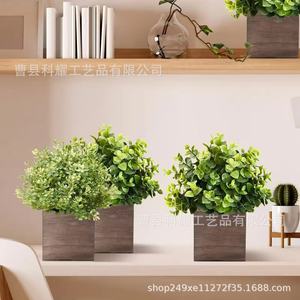 Pot de fleurs carré en bois, mini conteneur pour plantes de bureau, pour décorations de table de mariage, jardinière en bois massif avec fleurs - Product Image 2