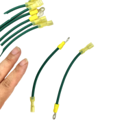 Câble personnalisé 1015 18 AWG avec faisceau de câbles à borne de terre et borne annulaire