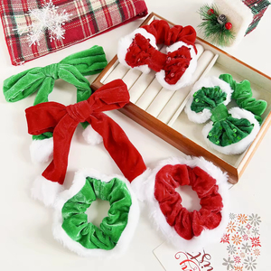 Diadema de Navidad con lazo de gran elasticidad y diseño de intestino grueso para mujer, edición limitada navideña - Product Image 1