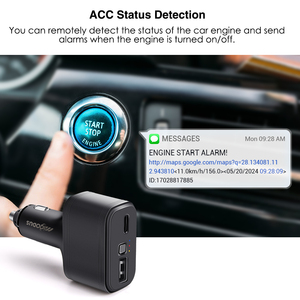 Không dây cắm chơi xe GPS định vị 4G micodus mv77g SOS Mini USB xe sạc Thuốc lá nhẹ hơn GPS Tracker - Product Image 4