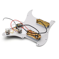 Circuits de bobinage ST Pickguard HH 3LP-CR+500K Push-Pull+473J Coque de tortue rouge pour guitare électrique