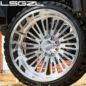 ล้อรถบรรทุก LSGZL แบบกำหนดเอง ขอบลึก ขัดเงาโครเมียม ผลิตด้วยกรรมวิธีฟอร์จ สำหรับรถฟอร์ด F150 F250 F350 เรนเจอร์ ซิลเวอราโด1500 2500 3500 - Product Image 2