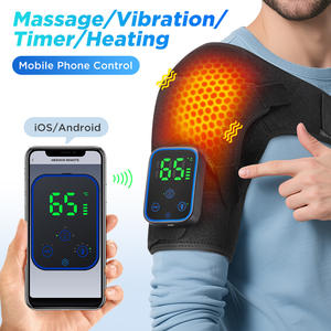Support d'épaule chauffant électrique en graphène avec contrôle sans fil par application, masseur de thérapie thermique détachable - Product Image 2
