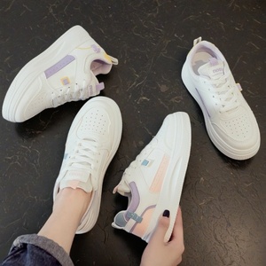Nuevos Zapatos Deportivos Versátiles de Moda Izquierda-Derecha para Hombre y Mujer, Parte Superior de Cuero Sintético Plano, Entresuela de PU, Suela de Goma, Cierre con Cordones - Product Image 3