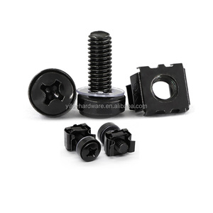 M6 Combination Nut Zinc Plating Galvanized 12mm/25mm/14mm Hex M8 M10 M16 Captive <strong>Rack</strong> Mounting Cabinet Screws Galvanized <strong>Bolts</strong> - Product Image 3