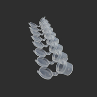 5ml * 8 petits contenants de peinture en plastique vides Pots plastique emballé par bande