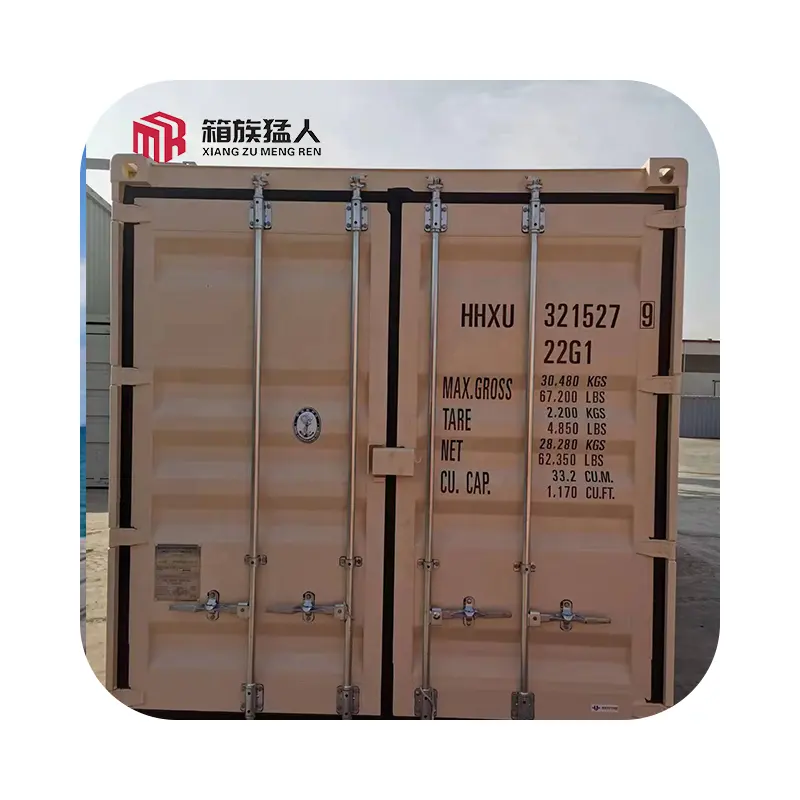 حاويات شحن مستعملة قياسية مكعبة بطول 20 قدمًا و40 قدمًا بسعر معقول وجودة عالية حاويات شحن سائبة جافة ISO STOK