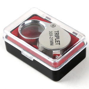 Hot Bán Vật Liệu Kim Loại Kính Quang Học <span class=keywords><strong>Lens</strong></span> 30x Đường Kính 21 Mét Nhỏ Gọn <span class=keywords><strong>Magnifying</strong></span> Glass Jewel Loupe - Product Image 4