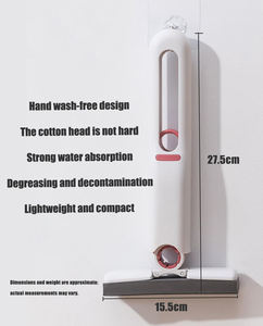 Mini fregona de esponja portátil plegable de escritorio potente autoexprimible para limpiador de manos libres de cocina - Product Image 4