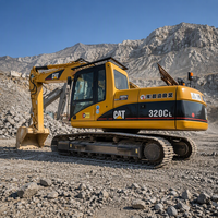 Modèle 2024, excavatrice Caterpillar 320C d'occasion de 20 tonnes, 6 unités, excavatrice CAT 320C d'occasion, CAT320B 320BL 320C 320CL 320D, excavatrice avec certification CE
