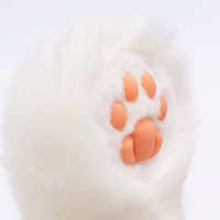 Sac à dos en peluche chat calico réaliste et exquis avec queue rayée, sac animalier réaliste avec espace de rangement pour cadeau