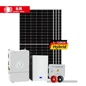 10kw 12kw 15kw 20kw 30kw Système électrique solaire hybride complet 3kw ~ 150kw 5kw 8kw 50kw 100kw système d'énergie solaire sur/hors réseau