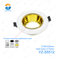 Resplandor ajustable 6500K techo inteligente Gu10 lámpara bombilla Mr16 Pc Downlight Spot luz empotrada Led Downlight de alta calidad para proyecto